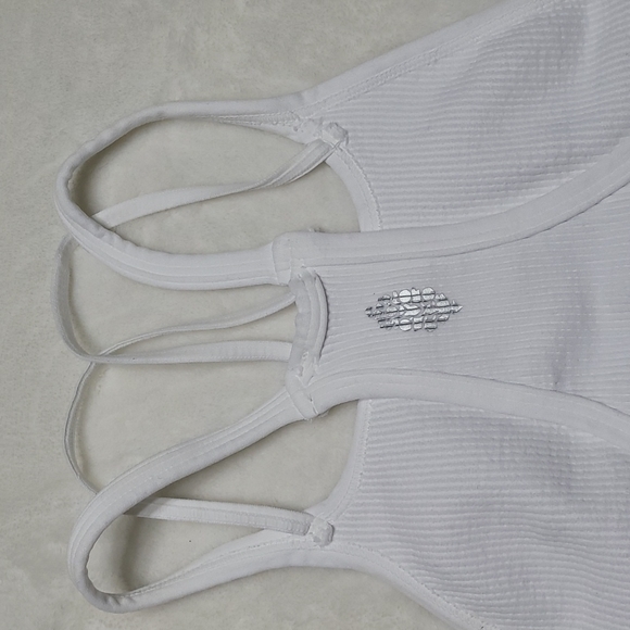 FP Movement by Free People Happiness Runs Ribbed Bra White Medium - Picture 8 of 15